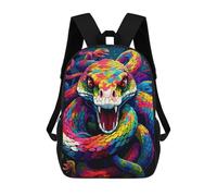 sinyumoney Mochilas Escolares Infantiles Impresas En 3D Rainbow Serpent's Dance Mochila De Viaje Ligera Mochila Para Libros Niños Niñas Mochila Escolar 17inch