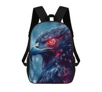 sinyumoney Mochilas Escolares Infantiles Impresas En 3D Red Eyed Hawk Mochila De Viaje Ligera Mochila Para Libros Niños Niñas Mochila Escolar 17inch