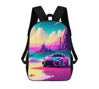 sinyumoney Mochilas Escolares Infantiles Impresas En 3D Retro Car 14 Mochila De Viaje Ligera Mochila Para Libros Niños Niñas Mochila Escolar 17inch