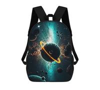sinyumoney Mochilas Escolares Infantiles Impresas En 3D Rings Planet Space Mochila De Viaje Ligera Mochila Para Libros Niños Niñas Mochila Escolar 17inch