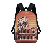 sinyumoney Mochilas Escolares Infantiles Impresas En 3D Rome Colosseum Mochila De Viaje Ligera Mochila Para Libros Niños Niñas Mochila Escolar 17inch