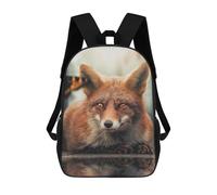sinyumoney Mochilas Escolares Infantiles Impresas En 3D The Fox And Butterfly Mochila De Viaje Ligera Mochila Para Libros Niños Niñas Mochila Escolar 17inch