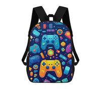 sinyumoney Mochilas Escolares Infantiles Impresas En 3D Vibrant Gaming Controllers -23 Mochila De Viaje Ligera Mochila Para Libros Niños Niñas Mochila Escolar 17inch