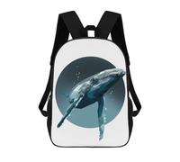 sinyumoney Mochilas Escolares Para Niños Impresas En 3D A Dream of A Whale Mochila De Moda Mochila Informal De Viaje Para Niños Mochila De Gran Capacidad Para Niños Y Niñas 17inch