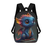 sinyumoney Mochilas Escolares Para Niños Impresas En 3D Adorable Fantasy Dragon Statue Mochila De Moda Mochila Informal De Viaje Para Niños Mochila De Gran Capacidad Para Niños Y Niñas 17inch