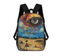 sinyumoney Mochilas Escolares Para Niños Impresas En 3D Alien Art XX Mochila De Moda Mochila Informal De Viaje Para Niños Mochila De Gran Capacidad Para Niños Y Niñas 17inch