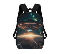 sinyumoney Mochilas Escolares Para Niños Impresas En 3D Alien Spaceship Over Earth Mochila De Moda Mochila Informal De Viaje Para Niños Mochila De Gran Capacidad Para Niños Y Niñas 17inch