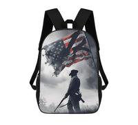 sinyumoney Mochilas Escolares Para Niños Impresas En 3D American Civil War Mochila De Moda Mochila Informal De Viaje Para Niños Mochila De Gran Capacidad Para Niños Y Niñas 17inch