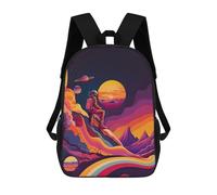 sinyumoney Mochilas Escolares Para Niños Impresas En 3D Astronaut Colorful 1 Mochila De Moda Mochila Informal De Viaje Para Niños Mochila De Gran Capacidad Para Niños Y Niñas 17inch