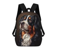 sinyumoney Mochilas Escolares Para Niños Impresas En 3D Bernese Mountain Dog Portrait Mochila De Moda Mochila Informal De Viaje Para Niños Mochila De Gran Capacidad Para Niños Y Niñas 17inch