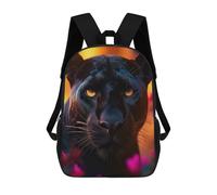 sinyumoney Mochilas Escolares Para Niños Impresas En 3D Black Panther Portrait Mochila De Moda Mochila Informal De Viaje Para Niños Mochila De Gran Capacidad Para Niños Y Niñas 17inch