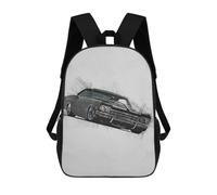 sinyumoney Mochilas Escolares Para Niños Impresas En 3D Cars Vintage Mochila De Moda Mochila Informal De Viaje Para Niños Mochila De Gran Capacidad Para Niños Y Niñas 17inch