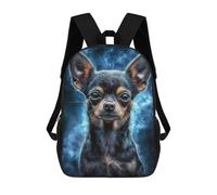 sinyumoney Mochilas Escolares Para Niños Impresas En 3D Chihuahua Portrait Mochila De Moda Mochila Informal De Viaje Para Niños Mochila De Gran Capacidad Para Niños Y Niñas 17inch