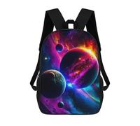 sinyumoney Mochilas Escolares Para Niños Impresas En 3D Colorful Cosmic Planets -1 Mochila De Moda Mochila Informal De Viaje Para Niños Mochila De Gran Capacidad Para Niños Y Niñas 17inch