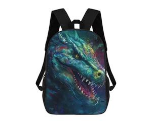 sinyumoney Mochilas Escolares Para Niños Impresas En 3D Colorful Dragon Head Artwork Mochila De Moda Mochila Informal De Viaje Para Niños Mochila De Gran Capacidad Para Niños Y Niñas 17inch