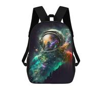 sinyumoney Mochilas Escolares Para Niños Impresas En 3D Cosmic Astronaut Dreamscape Mochila De Moda Mochila Informal De Viaje Para Niños Mochila De Gran Capacidad Para Niños Y Niñas 17inch