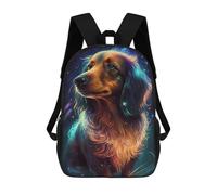 sinyumoney Mochilas Escolares Para Niños Impresas En 3D Dachshund Dog Angelic Mochila De Moda Mochila Informal De Viaje Para Niños Mochila De Gran Capacidad Para Niños Y Niñas 17inch