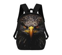 sinyumoney Mochilas Escolares Para Niños Impresas En 3D Eagle Gold Dark Mochila De Moda Mochila Informal De Viaje Para Niños Mochila De Gran Capacidad Para Niños Y Niñas 17inch