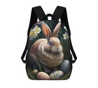 sinyumoney Mochilas Escolares Para Niños Impresas En 3D Easter Bunny I Mochila De Moda Mochila Informal De Viaje Para Niños Mochila De Gran Capacidad Para Niños Y Niñas 17inch