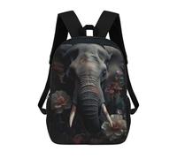 sinyumoney Mochilas Escolares Para Niños Impresas En 3D Elephant Portrait Mochila De Moda Mochila Informal De Viaje Para Niños Mochila De Gran Capacidad Para Niños Y Niñas 17inch