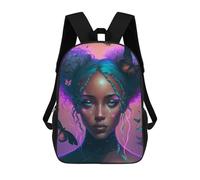 sinyumoney Mochilas Escolares Para Niños Impresas En 3D Enchanted Butterfly Portrait Mochila De Moda Mochila Informal De Viaje Para Niños Mochila De Gran Capacidad Para Niños Y Niñas 17inch