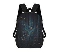 sinyumoney Mochilas Escolares Para Niños Impresas En 3D Enchanted Forest Whispers Mochila De Moda Mochila Informal De Viaje Para Niños Mochila De Gran Capacidad Para Niños Y Niñas 17inch