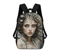 sinyumoney Mochilas Escolares Para Niños Impresas En 3D Fantasy Woman Mochila De Moda Mochila Informal De Viaje Para Niños Mochila De Gran Capacidad Para Niños Y Niñas 17inch