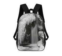sinyumoney Mochilas Escolares Para Niños Impresas En 3D Frozen Falls of Bruar Mochila De Moda Mochila Informal De Viaje Para Niños Mochila De Gran Capacidad Para Niños Y Niñas 17inch
