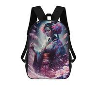 sinyumoney Mochilas Escolares Para Niños Impresas En 3D Geisha Performers Mochila De Moda Mochila Informal De Viaje Para Niños Mochila De Gran Capacidad Para Niños Y Niñas 17inch