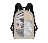 sinyumoney Mochilas Escolares Para Niños Impresas En 3D Geometric Modern Art 8 Mochila De Moda Mochila Informal De Viaje Para Niños Mochila De Gran Capacidad Para Niños Y Niñas 17inch