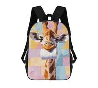 sinyumoney Mochilas Escolares Para Niños Impresas En 3D Giraffe with Toilet Paper Roll Mochila De Moda Mochila Informal De Viaje Para Niños Mochila De Gran Capacidad Para Niños Y Niñas 17inch