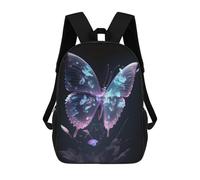 sinyumoney Mochilas Escolares Para Niños Impresas En 3D Glowing Butterfly Artwork-11 Mochila De Moda Mochila Informal De Viaje Para Niños Mochila De Gran Capacidad Para Niños Y Niñas 17inch