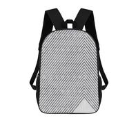 sinyumoney Mochilas Escolares Para Niños Impresas En 3D Gray Lines 1 Mochila De Moda Mochila Informal De Viaje Para Niños Mochila De Gran Capacidad Para Niños Y Niñas 17inch