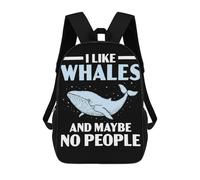 sinyumoney Mochilas Escolares Para Niños Impresas En 3D I Like Whales Mochila De Moda Mochila Informal De Viaje Para Niños Mochila De Gran Capacidad Para Niños Y Niñas 17inch