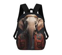 sinyumoney Mochilas Escolares Para Niños Impresas En 3D Indian Elephant Animal Art Mochila De Moda Mochila Informal De Viaje Para Niños Mochila De Gran Capacidad Para Niños Y Niñas 17inch