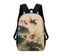 sinyumoney Mochilas Escolares Para Niños Impresas En 3D Japanese Fish 1 Mochila De Moda Mochila Informal De Viaje Para Niños Mochila De Gran Capacidad Para Niños Y Niñas 17inch