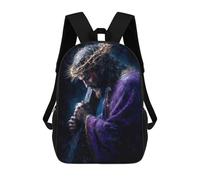 sinyumoney Mochilas Escolares Para Niños Impresas En 3D Jesus Carrying The Cross Mochila De Moda Mochila Informal De Viaje Para Niños Mochila De Gran Capacidad Para Niños Y Niñas 17inch