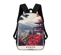 sinyumoney Mochilas Escolares Para Niños Impresas En 3D Kyoto Japan Autumn Landscape Mochila De Moda Mochila Informal De Viaje Para Niños Mochila De Gran Capacidad Para Niños Y Niñas 17inch