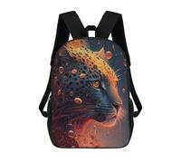 sinyumoney Mochilas Escolares Para Niños Impresas En 3D Leopard Cheetah Jaguars Mochila De Moda Mochila Informal De Viaje Para Niños Mochila De Gran Capacidad Para Niños Y Niñas 17inch