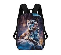 sinyumoney Mochilas Escolares Para Niños Impresas En 3D Leopard in Desert Landscape Mochila De Moda Mochila Informal De Viaje Para Niños Mochila De Gran Capacidad Para Niños Y Niñas 17inch
