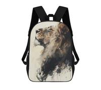 sinyumoney Mochilas Escolares Para Niños Impresas En 3D Lion Majesty Painting Mochila De Moda Mochila Informal De Viaje Para Niños Mochila De Gran Capacidad Para Niños Y Niñas 17inch