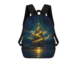 sinyumoney Mochilas Escolares Para Niños Impresas En 3D Magical Christmas Tree Painting Mochila De Moda Mochila Informal De Viaje Para Niños Mochila De Gran Capacidad Para Niños Y Niñas 17inch