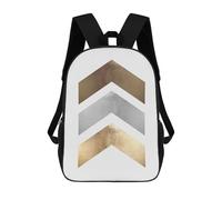 sinyumoney Mochilas Escolares Para Niños Impresas En 3D Metal And Gold Art 01 Mochila De Moda Mochila Informal De Viaje Para Niños Mochila De Gran Capacidad Para Niños Y Niñas 17inch