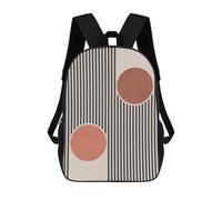 sinyumoney Mochilas Escolares Para Niños Impresas En 3D Minimalist Lines 6 Mochila De Moda Mochila Informal De Viaje Para Niños Mochila De Gran Capacidad Para Niños Y Niñas 17inch