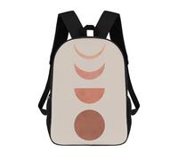 sinyumoney Mochilas Escolares Para Niños Impresas En 3D Minimalist Lines 7 Mochila De Moda Mochila Informal De Viaje Para Niños Mochila De Gran Capacidad Para Niños Y Niñas 17inch