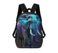 sinyumoney Mochilas Escolares Para Niños Impresas En 3D Neon Elephant Mochila De Moda Mochila Informal De Viaje Para Niños Mochila De Gran Capacidad Para Niños Y Niñas 17inch