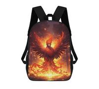 sinyumoney Mochilas Escolares Para Niños Impresas En 3D Phoenix Rising Firebird Artwork Mochila De Moda Mochila Informal De Viaje Para Niños Mochila De Gran Capacidad Para Niños Y Niñas 17inch