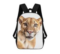 sinyumoney Mochilas Escolares Para Niños Impresas En 3D Puma Selfie Mochila De Moda Mochila Informal De Viaje Para Niños Mochila De Gran Capacidad Para Niños Y Niñas 17inch
