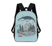 sinyumoney Mochilas Escolares Para Niños Impresas En 3D Save The Ocean Mochila De Moda Mochila Informal De Viaje Para Niños Mochila De Gran Capacidad Para Niños Y Niñas 17inch
