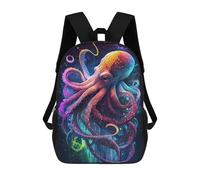 sinyumoney Mochilas Escolares Para Niños Impresas En 3D The Intelligent Octopus Mochila De Moda Mochila Informal De Viaje Para Niños Mochila De Gran Capacidad Para Niños Y Niñas 17inch